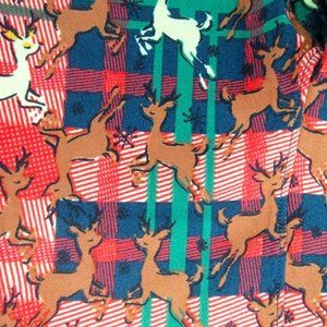 LulaRoe Christmas Reindeer leggings L/XL